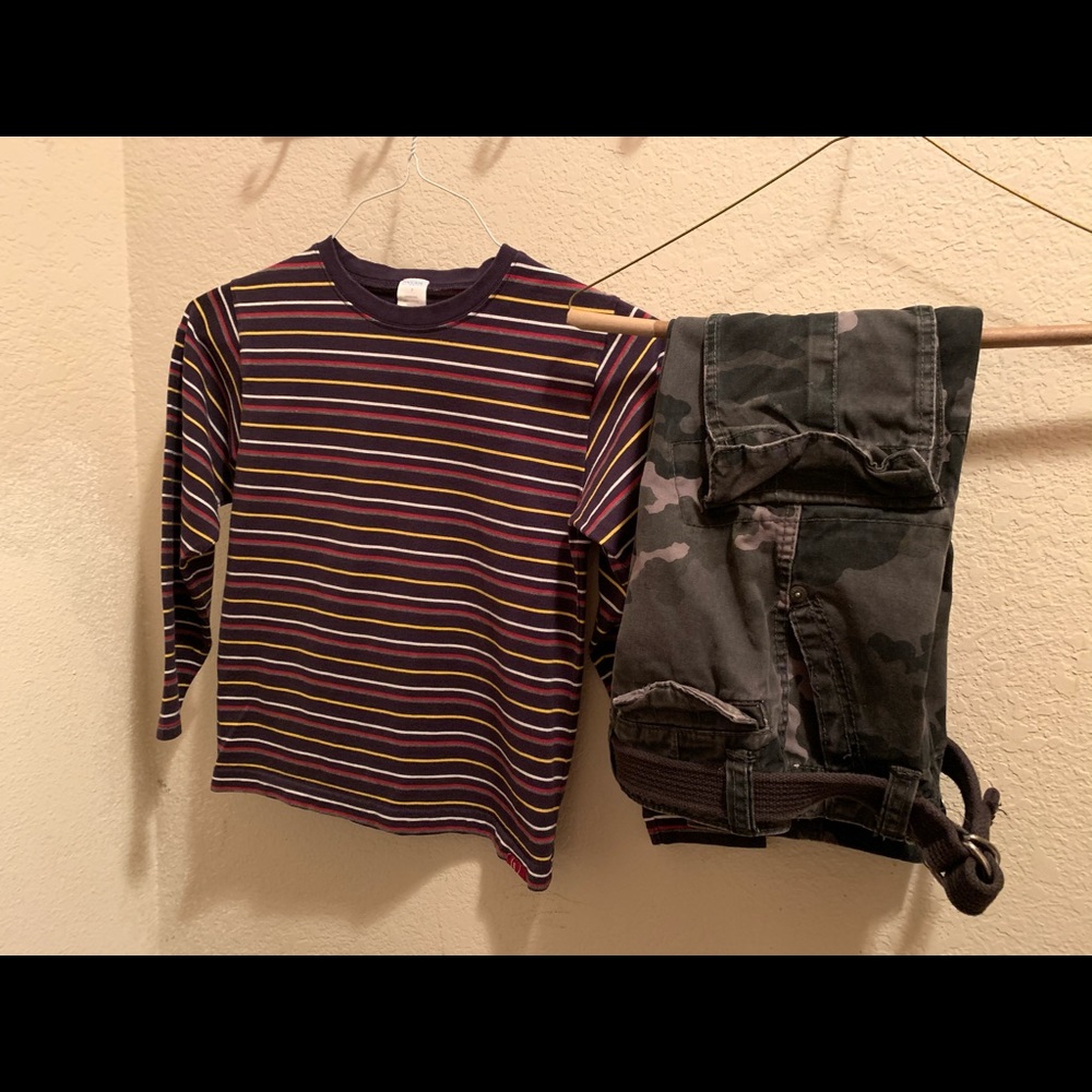 Boys Cargo Jeans W/Gymboree Shirt, B202
